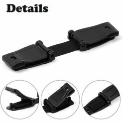 FR-LIFE 2 Pièces Chest Clip Sécurité Bébé,BR-Vie Sangle Ceinture De Sécurité Voiture, Empêche L’enfant De Sortir Les Bras Du Harnais, Boucle De Protection Pour Siège Auto Enfant, Pince Harnais Enfant - Noir -Equipement antichute Soldes 59963100 3