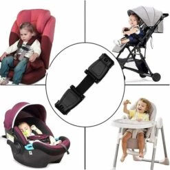 FR-LIFE 2 Pièces Chest Clip Sécurité Bébé,BR-Vie Sangle Ceinture De Sécurité Voiture, Empêche L’enfant De Sortir Les Bras Du Harnais, Boucle De Protection Pour Siège Auto Enfant, Pince Harnais Enfant - Noir -Equipement antichute Soldes 59963100 4