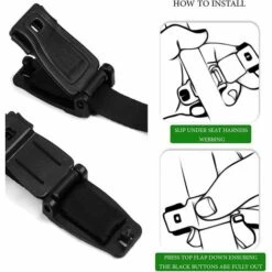 FR-LIFE 2 Pièces Chest Clip Sécurité Bébé,BR-Vie Sangle Ceinture De Sécurité Voiture, Empêche L’enfant De Sortir Les Bras Du Harnais, Boucle De Protection Pour Siège Auto Enfant, Pince Harnais Enfant - Noir -Equipement antichute Soldes 59963100 5