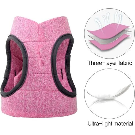 DENUOTOP Harnais Harnais Pour Chat - Ensemble De Harnais Et Laisse Chat Ultra-Léger Harnais Chaton Réglable Anti-Fuite Pour Chiot Lapin Furet(Rose,M) 4 DENUOTOP Harnais Harnais Pour Chat - Ensemble De Harnais Et Laisse Chat Ultra-Léger Harnais Chaton Réglable Anti-Fuite Pour Chiot Lapin Furet(Rose,M) – Image 2