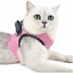 DENUOTOP Harnais Harnais Pour Chat - Ensemble De Harnais Et Laisse Chat Ultra-Léger Harnais Chaton Réglable Anti-Fuite Pour Chiot Lapin Furet(Rose,M) 11 DENUOTOP Harnais Harnais Pour Chat - Ensemble De Harnais Et Laisse Chat Ultra-Léger Harnais Chaton Réglable Anti-Fuite Pour Chiot Lapin Furet(Rose,M) -Equipement antichute Soldes 60004976 5