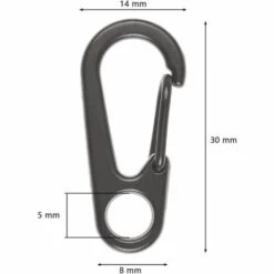 DENUOTOP Mousquetons De Sécurité 15pcs Crochet Mousqueton Pour Escalade Excursion, Mousquetons Aluminium Solide Multifonction D-Anneau Avec Bouchon EDC Crochet Pour Camping Voyager Randonnée Porte-clés En Plein Air -Equipement antichute Soldes 60008371 2