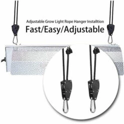 LUCKY-88 2pcs1/8 Corde De Levage LED Cordon Lumineux Pour Plantes Avec Crochet -Equipement antichute Soldes 60062079 4