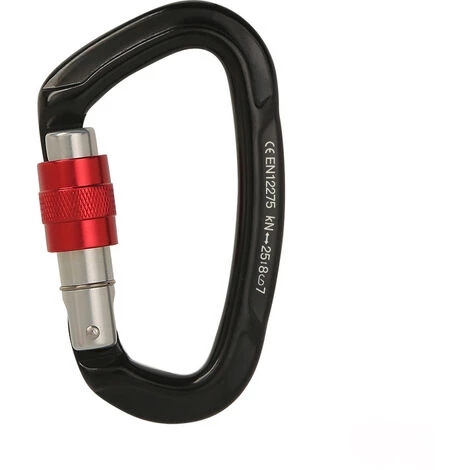 ELLE 25kN Mousqueton, Mousquetons En Aluminium, Pour Hamacs, Balançoire De Yoga, Camping, Porte-clés, Chiens Verrouillables(noir) 3 ELLE 25kN Mousqueton, Mousquetons En Aluminium, Pour Hamacs, Balançoire De Yoga, Camping, Porte-clés, Chiens Verrouillables(noir)