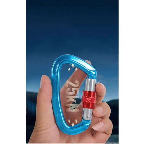 ELLE 25kN Mousqueton, Mousquetons En Aluminium, Pour Hamacs, Balançoire De Yoga, Camping, Porte-clés, Chiens Verrouillables(noir) 5 ELLE 25kN Mousqueton, Mousquetons En Aluminium, Pour Hamacs, Balançoire De Yoga, Camping, Porte-clés, Chiens Verrouillables(noir) – Image 3