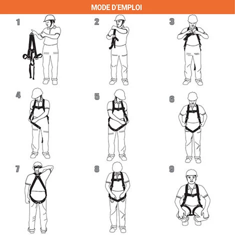 EPI - MATISERE Kit Harnais De Sécurité Pour Structure Métallique - FA8010300 6 EPI - MATISERE Kit Harnais De Sécurité Pour Structure Métallique - FA8010300 – Image 4