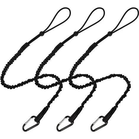 CHANCEY Harnais D'escalade 3pcs Baudrier Rétractable Avec Mousqueton à Verrouillage En Aluminium Et Extrémité à Boucle Réglable,SEMAket 3 CHANCEY Harnais D'escalade 3pcs Baudrier Rétractable Avec Mousqueton à Verrouillage En Aluminium Et Extrémité à Boucle Réglable,SEMAket