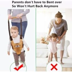 PERLE RARE Aide Marche Bébé,Harnais Bebe, Trotteur Aide à La Marche Des Tout-petits, Bébé Harnais De Sécurité Enfant Réglable Bretelles Aide à La Marche Bébé Marche Protection Ceinture -Equipement antichute Soldes 60256604 5