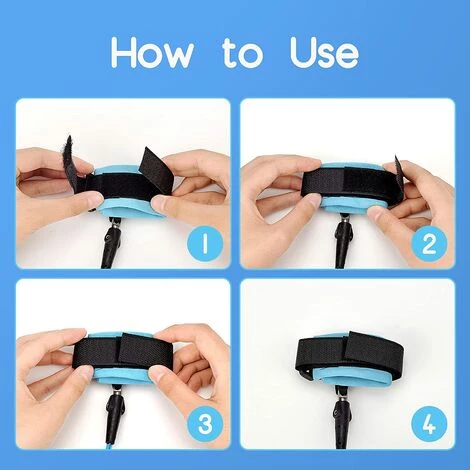 PERLE RARE 2.5M Anti-perdu Poignet Pour Enfant, Laisse Enfant Poignet De 360 ° Rotation, Bracelet Anti-perte Harnais Enfant Confortable Pour Bébé, Bleu 7 PERLE RARE 2.5M Anti-perdu Poignet Pour Enfant, Laisse Enfant Poignet De 360 ° Rotation, Bracelet Anti-perte Harnais Enfant Confortable Pour Bébé, Bleu – Image 5