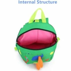 ILOVEMILAN Dinosaure Mignon Imprime Mini Sac à Dos Pour Tout-petits Enfants Bébé Bookbag Préscolaire Sac à Dos Avec Laisse Harnais De Sécurité (vert) -Equipement antichute Soldes 60281465 4