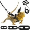 Ensoleillé Laisse De Reptile En Cuir Harnais Extérieur Laisse Avec Ailes De Chauve-souris Laisse Réglable 3 Taille -Equipement antichute Soldes 60286035 1