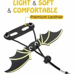 Ensoleillé Laisse De Reptile En Cuir Harnais Extérieur Laisse Avec Ailes De Chauve-souris Laisse Réglable 3 Taille -Equipement antichute Soldes 60286035 3