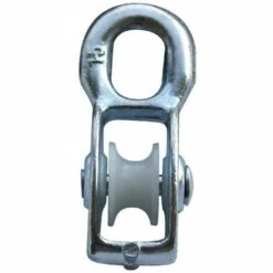 CYCLINGCOLORS Poulie Acier Avec Galet Nylon Pour Câble 7mm Universelle Charge 230kg Guide Mobile Coinceur Descendeur Corde