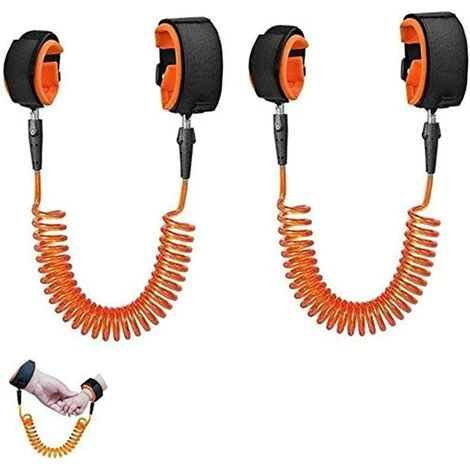 HEGUYEY 2PCS Laisse De Sécurité Pour Enfants, Bébé Anti-Perdu Poignet, Ande De Poignet En Coton Respirant à Rotation à 360 °,pour Voyage Supermarché Exploration Helper 1.5M Baudrier 3 HEGUYEY 2PCS Laisse De Sécurité Pour Enfants, Bébé Anti-Perdu Poignet, Ande De Poignet En Coton Respirant à Rotation à 360 °,pour Voyage Supermarché Exploration Helper 1.5M Baudrier