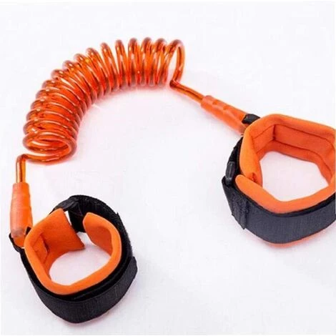 HEGUYEY 2PCS Laisse De Sécurité Pour Enfants, Bébé Anti-Perdu Poignet, Ande De Poignet En Coton Respirant à Rotation à 360 °,pour Voyage Supermarché Exploration Helper 1.5M Baudrier 4 HEGUYEY 2PCS Laisse De Sécurité Pour Enfants, Bébé Anti-Perdu Poignet, Ande De Poignet En Coton Respirant à Rotation à 360 °,pour Voyage Supermarché Exploration Helper 1.5M Baudrier – Image 2