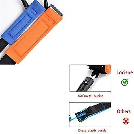 HEGUYEY 2PCS Laisse De Sécurité Pour Enfants, Bébé Anti-Perdu Poignet, Ande De Poignet En Coton Respirant à Rotation à 360 °,pour Voyage Supermarché Exploration Helper 1.5M Baudrier 5 HEGUYEY 2PCS Laisse De Sécurité Pour Enfants, Bébé Anti-Perdu Poignet, Ande De Poignet En Coton Respirant à Rotation à 360 °,pour Voyage Supermarché Exploration Helper 1.5M Baudrier – Image 3