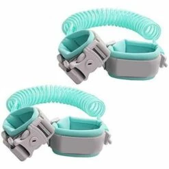 HEGUYEY Lot De 2 Anti Perdu Poignet Ceinture Pour Bébé Rênes De Sécurité Laisse Bracelet Poignet Lien Laisse Harnais De Sécurité Pour Enfant Souple Voyage Shopping Exploration Helper