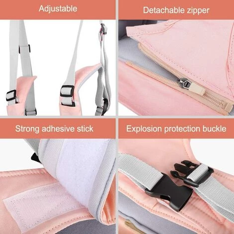 HEGUYEY Harnais De Marche Pour Bébé, Harnais Bebe, Trotteur Aide à La Marche Des Tout-petits De Sécurité Enfant Réglable Bretelles Aide à La Marche Bébé Marche Protection Ceinture Pour 6-27 Mois Filles 5 HEGUYEY Harnais De Marche Pour Bébé, Harnais Bebe, Trotteur Aide à La Marche Des Tout-petits De Sécurité Enfant Réglable Bretelles Aide à La Marche Bébé Marche Protection Ceinture Pour 6-27 Mois Filles – Image 3