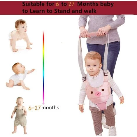 HEGUYEY Harnais De Marche Pour Bébé, Harnais Bebe, Trotteur Aide à La Marche Des Tout-petits De Sécurité Enfant Réglable Bretelles Aide à La Marche Bébé Marche Protection Ceinture Pour 6-27 Mois Filles 7 HEGUYEY Harnais De Marche Pour Bébé, Harnais Bebe, Trotteur Aide à La Marche Des Tout-petits De Sécurité Enfant Réglable Bretelles Aide à La Marche Bébé Marche Protection Ceinture Pour 6-27 Mois Filles – Image 5