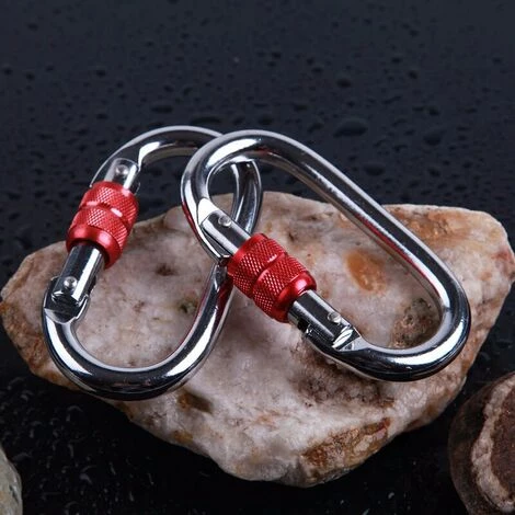 LITZEE Nouveau 2pcs Twist Coffre-myrtillainer Des Clips, Conserve 1200 Kg, Mousqueton En Aluminium De Verrouillage Automatique, Pour Hamacs, Chaîne Clé, Chiens De Serrure Accessoires 4 LITZEE Nouveau 2pcs Twist Coffre-myrtillainer Des Clips, Conserve 1200 Kg, Mousqueton En Aluminium De Verrouillage Automatique, Pour Hamacs, Chaîne Clé, Chiens De Serrure Accessoires – Image 2