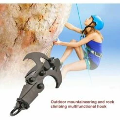 Griffes D'escalade En Acier Inoxydable,LITZEE Crochet De Mousqueton Multifonctionnel D'escalade En Plein Air, Outil De Mousqueton De Survie En Plein Air Accessoires -Equipement antichute Soldes 60481503 3
