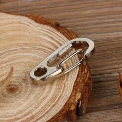 YD Outdoor Camping Hiking Carabiner Hook Stainless Steel Keychain Buckle Release Keyring -Equipement antichute Soldes 60495882 4
