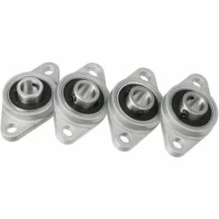 NAXUNNN 4pcs KFL08 Alliage De Zinc De 8mm Portant L'alignement Du Roulement à Bride De Bloc D'oreiller