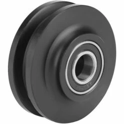 PREMIER Evago 2pcs Roue Porte Coulissante Porte Coulissante Poulie Pour American Grange Porte Grue Chenille Roue Coulissant Grange Porte Roue Armoire Quincaillerie Rouleau