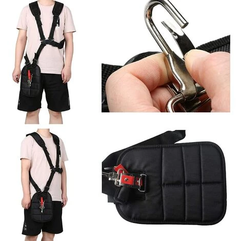 DONTODENT Bretelles Doubles Réglables Universelles Pour Tondeuses à Gazon, Ceinture De Sécurité Pour Tondeuse à Gazon, Doubles Bretelles En Nylon Durable Pour Tondeuses à Gazon 5 DONTODENT Bretelles Doubles Réglables Universelles Pour Tondeuses à Gazon, Ceinture De Sécurité Pour Tondeuse à Gazon, Doubles Bretelles En Nylon Durable Pour Tondeuses à Gazon – Image 3