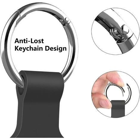 ROSIER Étui Protection Compatible Avec Airtag, Airtag Housse Coque Keyring Tracker Pour Votre Clé De Voiture, Votre Sac, Chien Laisse Et Plus Encore, Black Dark Grey Burgundy Midnight Blue——VEBTles 5 ROSIER Étui Protection Compatible Avec Airtag, Airtag Housse Coque Keyring Tracker Pour Votre Clé De Voiture, Votre Sac, Chien Laisse Et Plus Encore, Black Dark Grey Burgundy Midnight Blue——VEBTles – Image 3