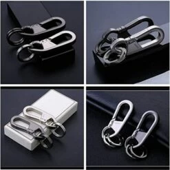 GUAZHUNIFR Porte-clés En Alliage De Zinc, Solide En Forme De Mousqueton, Porte-clés Porte-clés à Libération Rapide, Porte-clés Détachable -Equipement antichute Soldes 61137172 4