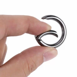 YD 5 Pièces En Alliage De Zinc Rond Mousqueton Printemps Snap Clips Crochet Porte-clés Porte-clés Boucle -Equipement antichute Soldes 61209915 4