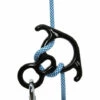IRISFR Dispositif De Descente à Oreille Recourbée 40kN Descendeur Aluminium Materiel Pour Les Loisirs De Plein Air Appliquer Cordes 17*16.8*1.7cm (Noir)，Lilaris -Equipement antichute Soldes 61288920 1