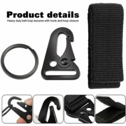 CADEAUX Mousqueton Suspendu Tactique 5 Pièces Avec Boucle D'attache Pour Sangle De Sac à Dos, Porte-clés, Pour Le Camping -Equipement antichute Soldes 61653880 5