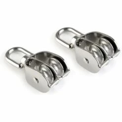 EINEMGELD Lot De 2 Blocs à Roulettes Sheave Pivotants En Acier Inoxydable 304