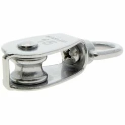 EINEMGELD 4 Pièces Poulie Simple En Acier Inoxydable 304 Poulie Simple Pour De Nombreuses Applications,Garage, Chargement De Machine, Rideau, Corde à Linge, Système De Poulie Pour Chien, Etc -Equipement antichute Soldes 62318122 4