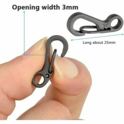 LYCXAMES Lot De 10 Crochet Mini Mousqueton Pour Escalade Excursion- Trousseau De Clé -Poid Maximum 15kg -Accrocher Les Accessoires Pour Prolonger， Animal EDC -Equipement antichute Soldes 63482938 2