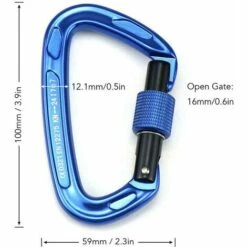 SINCèREETALI Mousqueton Master Lock, Rope Glide Crochet De Sécurité Pour élingue De Travail Aérien (Bleu) -Equipement antichute Soldes 63508114 4