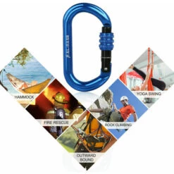 SINCèREETALI Mousqueton à Verrouillage D'escalade Master Lock De Type O (rouge Argenté) -Equipement antichute Soldes 63526355 4