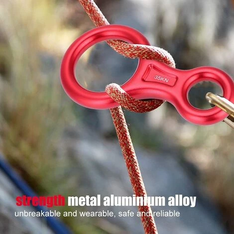 FLYME Rappel Figure 8 Escalade Rappel Safety 35KN Alpinisme Escalade Figure 8 Anneau Descendeur De Corde 5 FLYME Rappel Figure 8 Escalade Rappel Safety 35KN Alpinisme Escalade Figure 8 Anneau Descendeur De Corde – Image 3