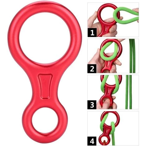 FLYME Rappel Figure 8 Escalade Rappel Safety 35KN Alpinisme Escalade Figure 8 Anneau Descendeur De Corde 6 FLYME Rappel Figure 8 Escalade Rappel Safety 35KN Alpinisme Escalade Figure 8 Anneau Descendeur De Corde – Image 4