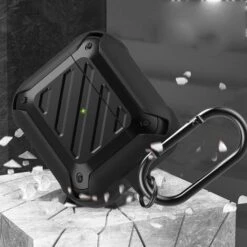 PERLE RARE Oque Robuste Pour AirPods Coque De Protection AirPods [Série Unicorn Beetle Pro] Étui Protecteur AirPods Avec Porte-clés Compatible Avec AirPods 3 (Noir) -Equipement antichute Soldes 63731070 3