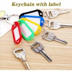 PERLE RARE 10 Pièces étiquette Avec Porte-clés, Porte-clés Couleur, étiquette D'identification En Plastique Avec Porte-clés Fendu Pour Identifiant De Clé De Porte, Valise, Hôtel, Animal De Compagnie, Attente -Equipement antichute Soldes 63731879 5