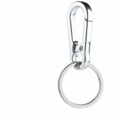 PERLE RARE Mousqueton Détachable Pivotant 10 Pièce Mousqueton Métallique Avec Porte-Clés Anneau Boucle Porte-clés Pour La Clé De Voiture Pour Hommes Et Femmes (Argent) -Equipement antichute Soldes 63732025 4