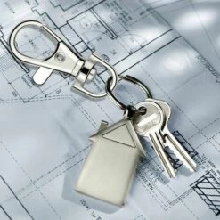 PERLE RARE 50 Pièces Porte-clés Rotatif，Mousqueton Porte Clé,Anneaux Porte Clé,Fermoirs De Griffe De Homard Crochets Mousquetons Pivotants Pour Sac à Main DIY Décoration (Argent) -Equipement antichute Soldes 63732323 4