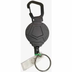 PERLE RARE Paquet De 2 Porte-clés Rétractables, Porte-badge Mousqueton Robuste, Bobine De Badge D'identification Tactique Avec Cordon Rétractable En Acier -Equipement antichute Soldes 63734446 5