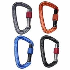 Crochet De Sécurité D'escalade Sur Glace à Verrouillage Automatique De Type D Dontodent Pour L'alpinisme En Plein Air Alliage D'aluminium De Magnésium Durable Argent -Equipement antichute Soldes 63739937 3