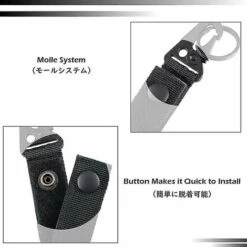 LTS FAFA Sangle En Nylon Avec Porte-clés Ceinture Tactique Mousqueton Boucle Clip Crochet Ceinture Suspendue -Equipement antichute Soldes 63757286 5