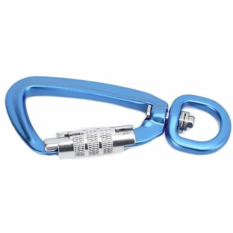 Clip De Mousqueton Clip Auto Locking 360 Crochet Rotatif Accessoire(Bleu) FUIENKO 5 Clip De Mousqueton Clip Auto Locking 360 Crochet Rotatif Accessoire(Bleu) FUIENKO – Image 3