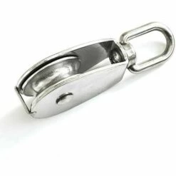 CLEGGFR 2 Pièces Seul Poulies Bloc Rouleau, M32 Poulie Simple En Acier Inoxydable, Poulie Pivotante Pour Corde à Linge, Etendoir, Tendeur, Poids Et Barre De Musculation, Crochet Cord -Equipement antichute Soldes 63822664 5